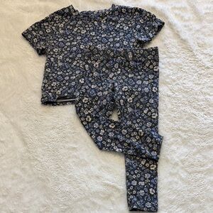 H&M Blue Floral Patterned Outfit